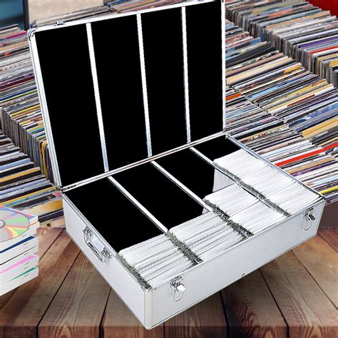 metal cd storage box|cd storage boxes large collection.